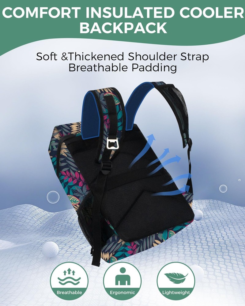 Cooler Backpack 30 Cans Lightweight Insulated Backpack Cooler Leak-Proof,Lightwe