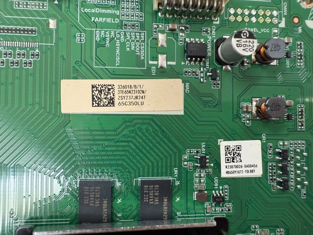 Toshiba Main Board 326018 for 65C350LU