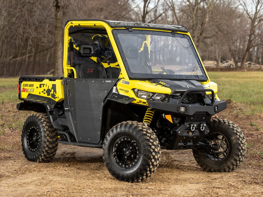 SuperATV Powered Flip Windshield for Can-Am Defender (2017+)