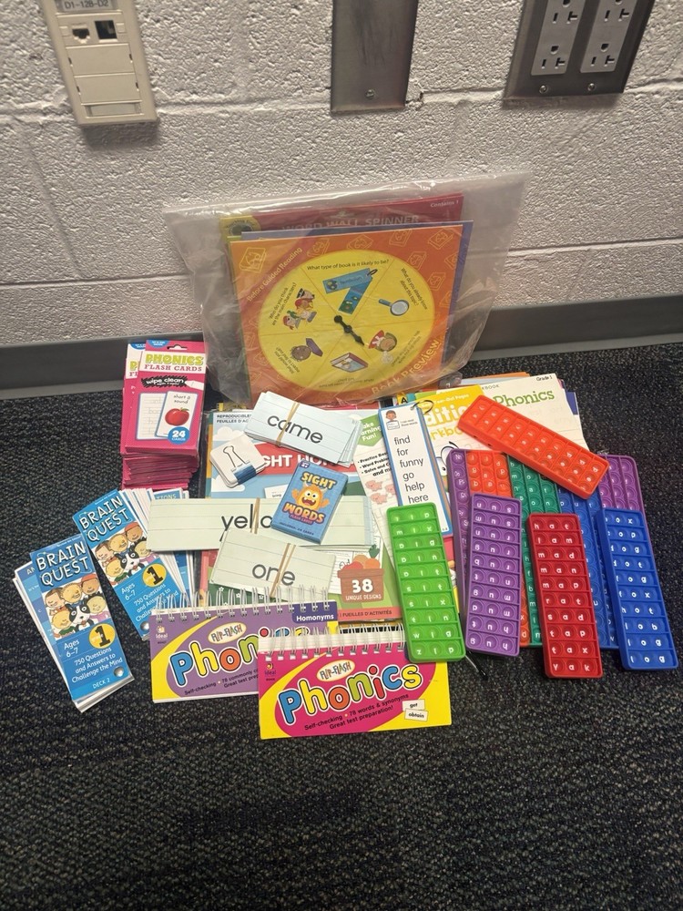 Elementary Lot - Phonics, sight words, Workbooks, Pop It’s