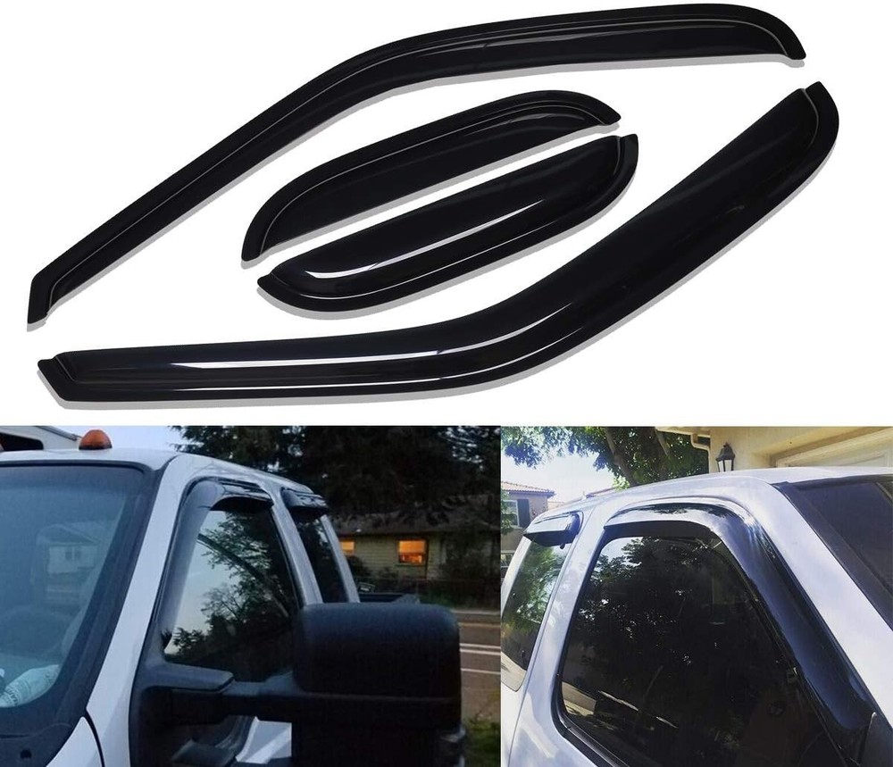 Extra Durable Outside-Mount Auto Vent Window Visor, Fits 1999-2016 Super Duty