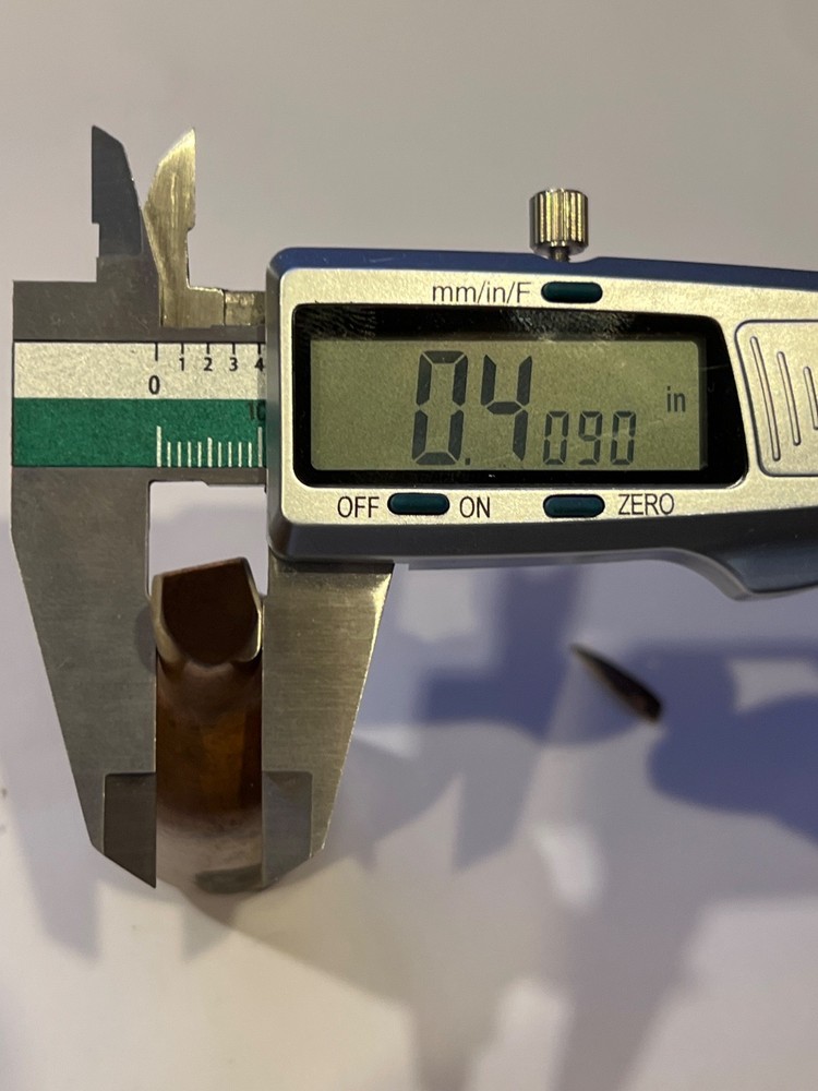 Copper Soldering Iron Tip Threaded 1 1/8" #3