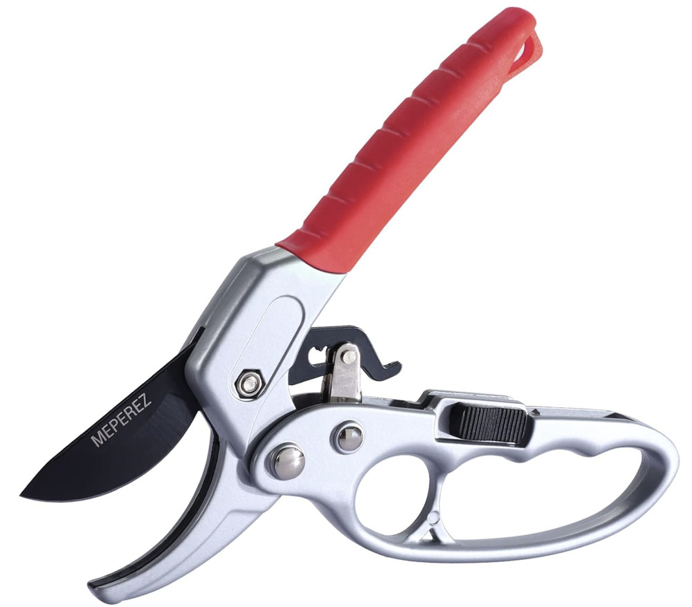 MEPEREZ Ultra Sharp Steel Pruning Shears Snips Effortlessly Garden Scissors
