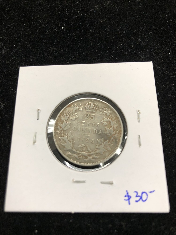 1928 XF 25 Cents - Canada - Silver