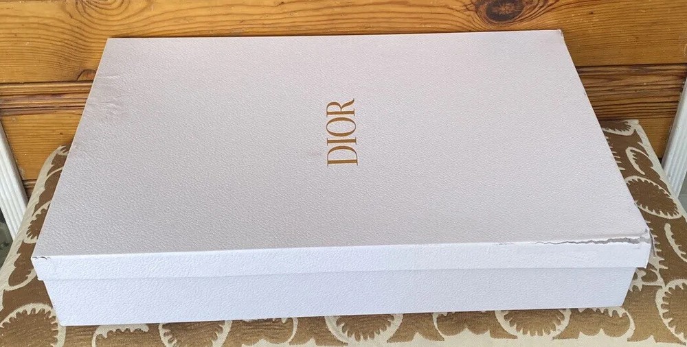 Huge DIOR Empty Shoe Boot Box Only 24 1/4" x 15.5 damaged Storage Large