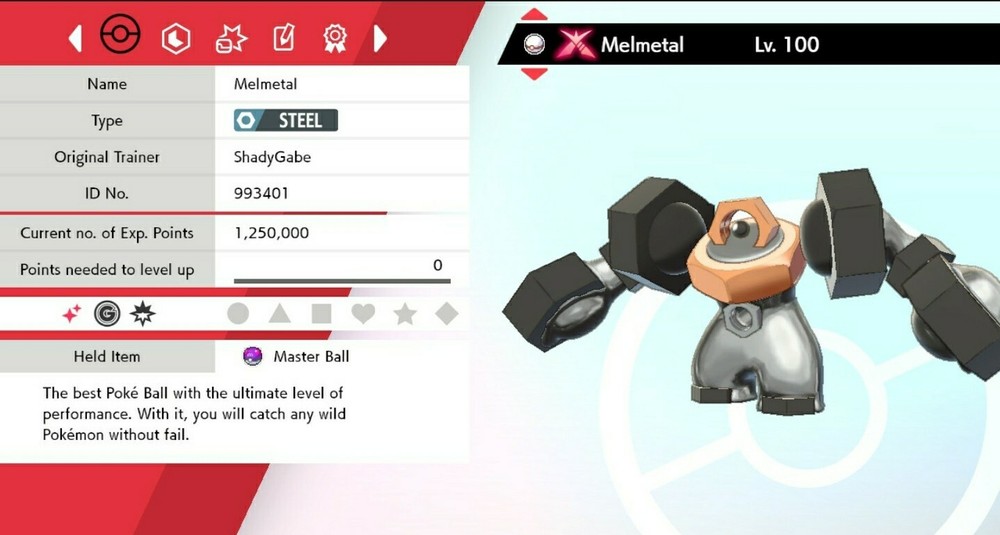 ✨Shiny✨ Melmetal Gmax For Pokémon Sword & Shield