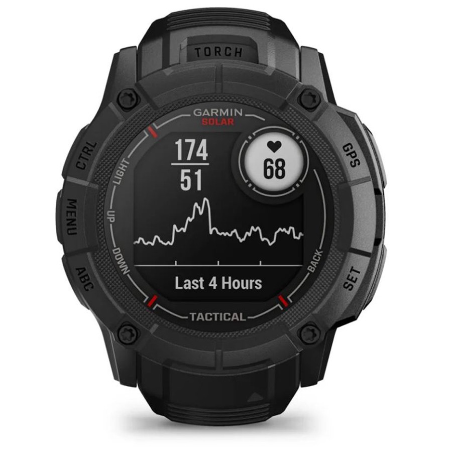 Garmin Instinct 2X Solar Rugged GPS Smartwatch, Tactical Edition, Black