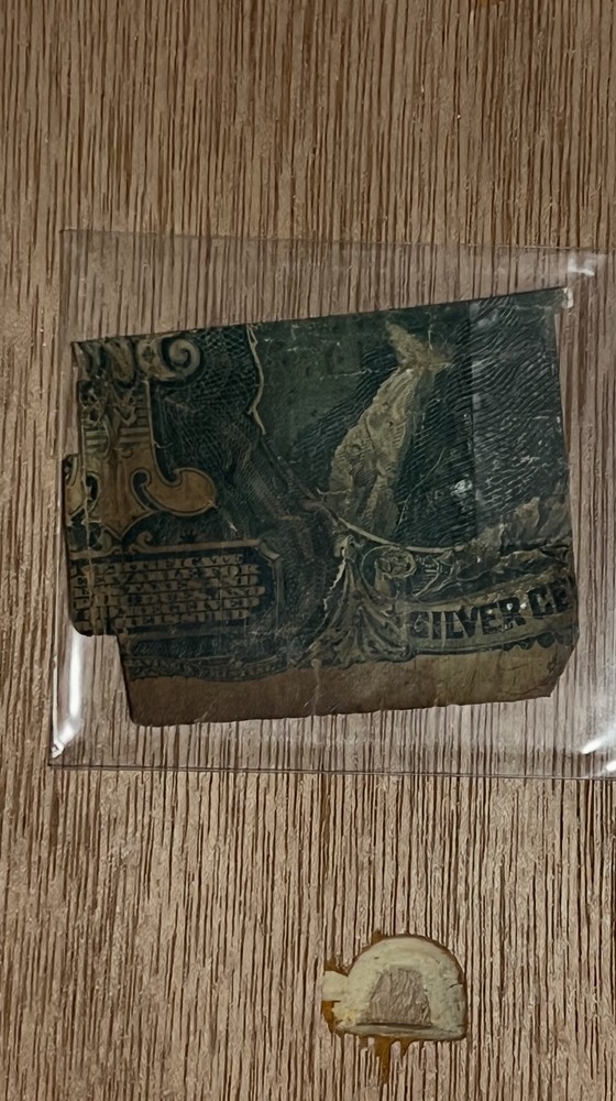 1896 Silver Certificate Fragment *Read