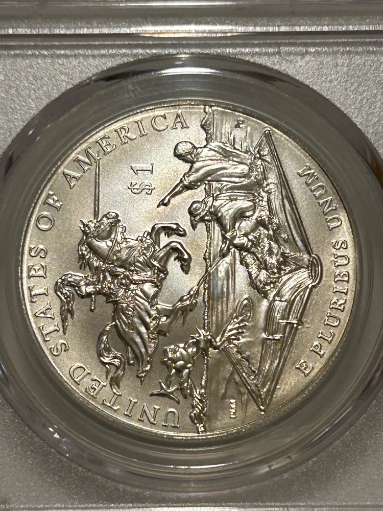 2016 P Mark Twain Silver Dollar PCGS MS70 First Strike/Flag Label