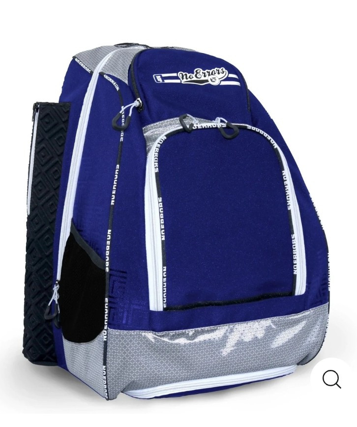Baseball Softball Coaching Backpack Bat Bag "No Errors" NAVY New w/ Tags *Read