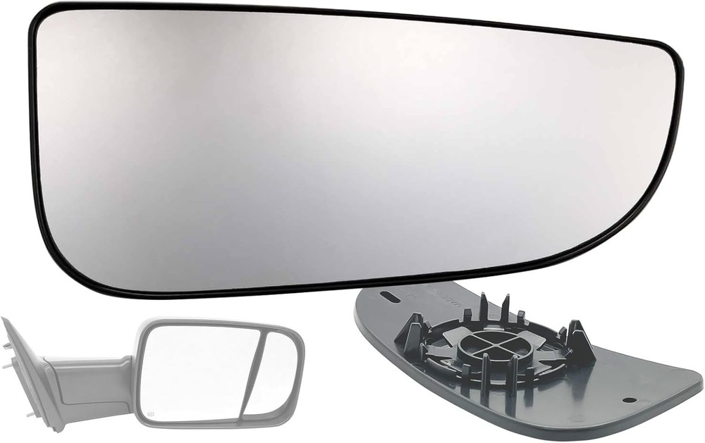 RAM Towing Mirror Replacement Glass 2009-2022 Passenger Right Side - Easy Ins...