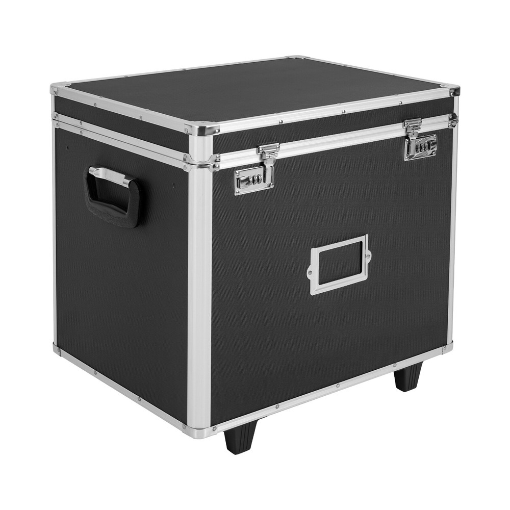 Aluminum Alloy File Lock Box Hand Pull File Case Locking Mobile Business Box