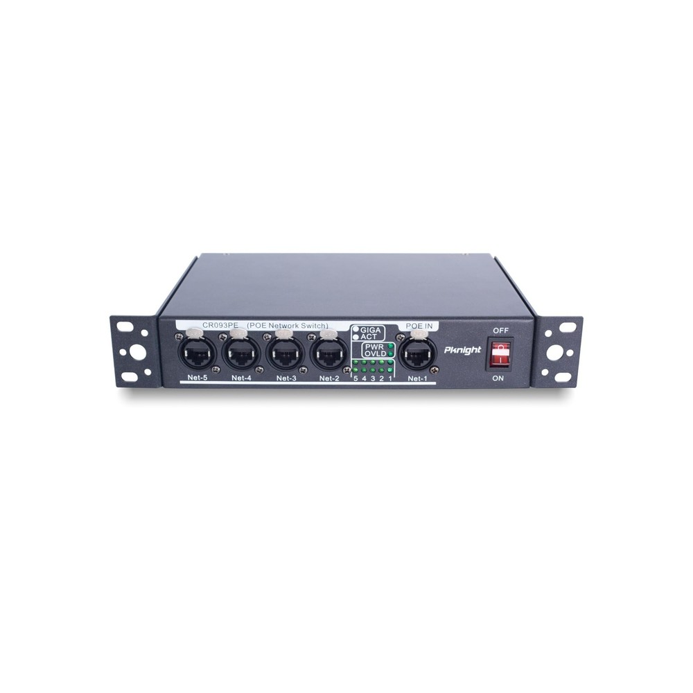 Pknight Stage Signal etherCON Network Switch POE Available