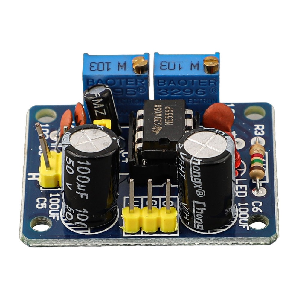 NE555 Pulse Frequency Generator Board LED Indication Continuous Output Range