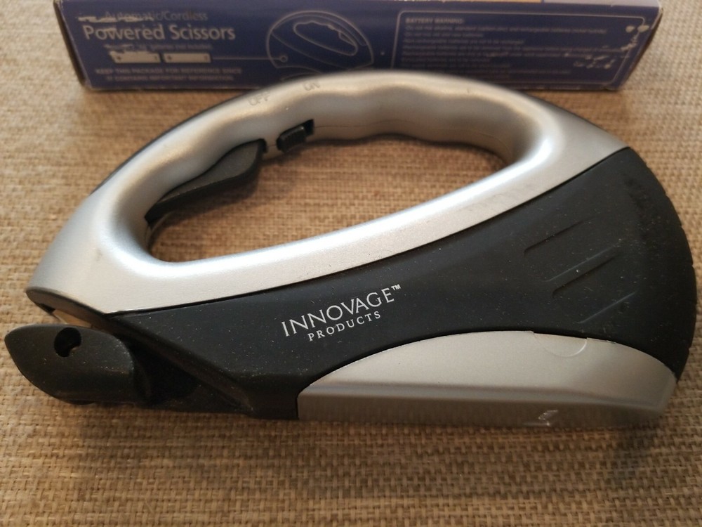 Innovage Automatic Cordless Powered Scissors Black Silver