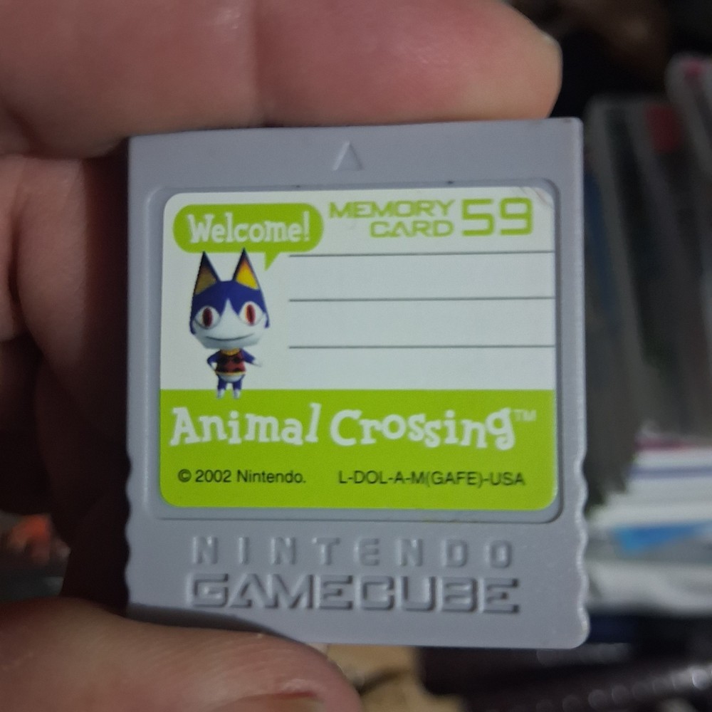 nintendo gamecube animal crossing memory card