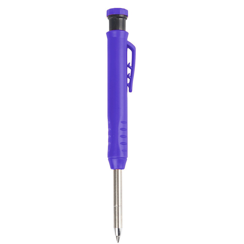 Solid Carpenter Pencil 6Refill Leads forConstruction Built-in Sharpener Drawing✔