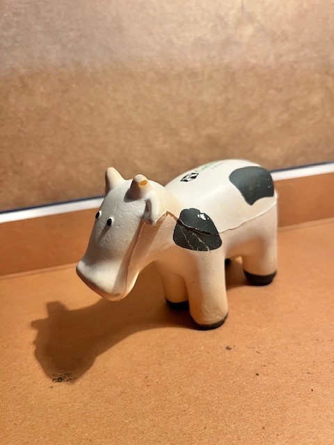 Vintage Gateway Computer Cow Shape Stress Ball