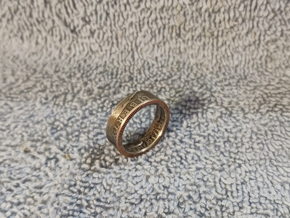 1966 Washington Quarters, Handmade Coin Ring, Size 6