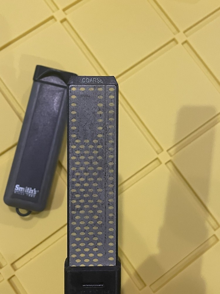 Smith's Knife Sharpening Stone Fine & Coarse w/Case