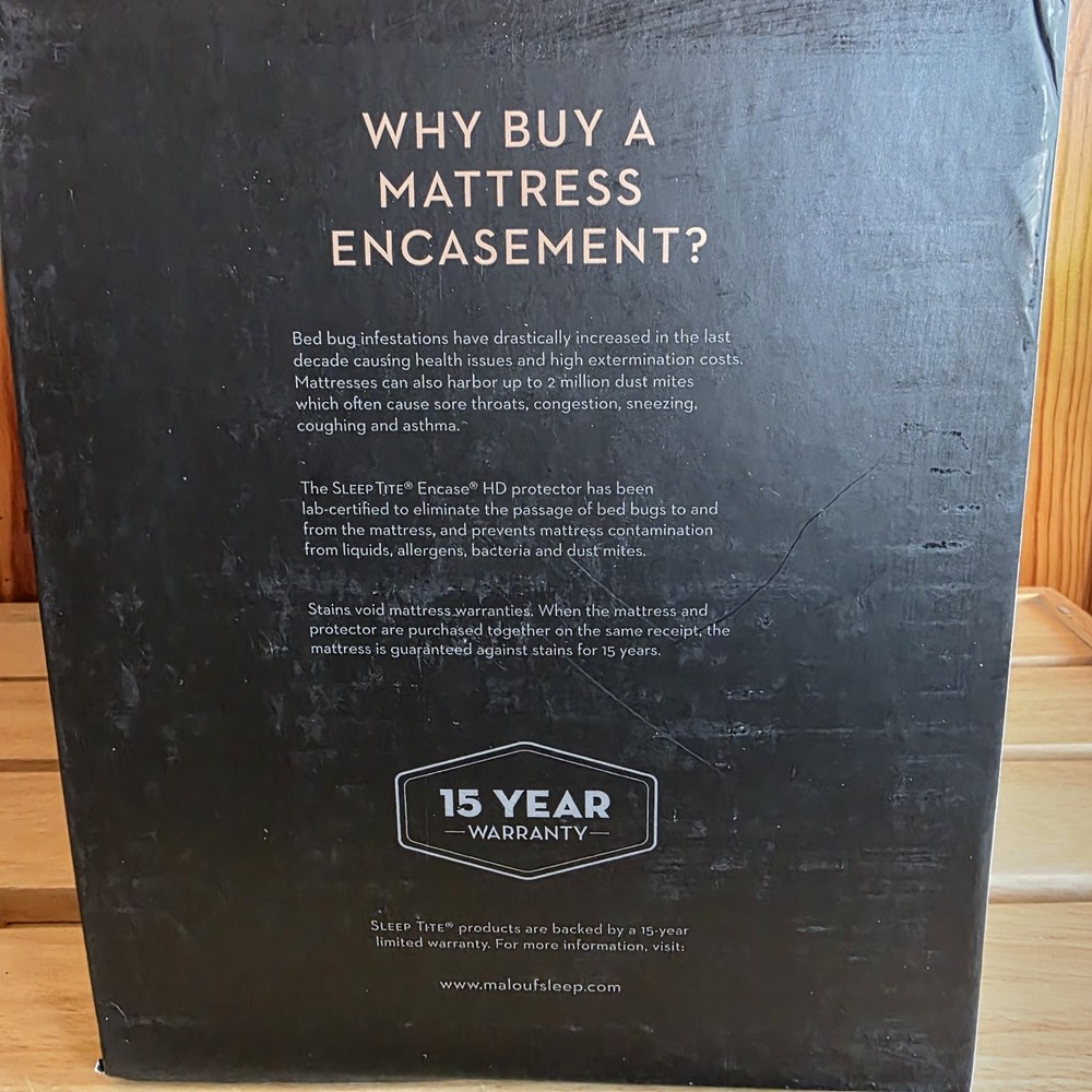 Malouf Sleep Tite KING Smooth Mattress Protector
