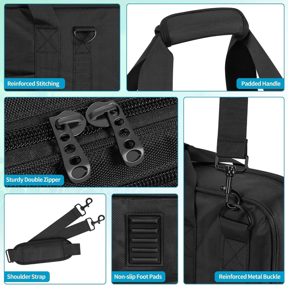 Durable Waterproof DJ Controller Bag with Adjustable Shoulder Strap - 22.8" W
