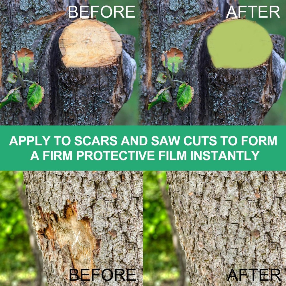 100g Tree Wound Pruning Sealer, Tree Wound Dressing With Brush Tree Wound Sealer