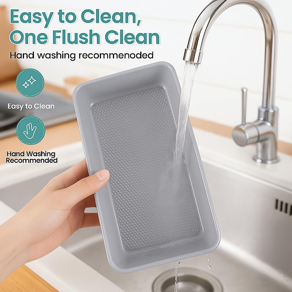 Spmarkt 21-pieces Stackable Nonstick Bakeware Set, L, Blue+Grey