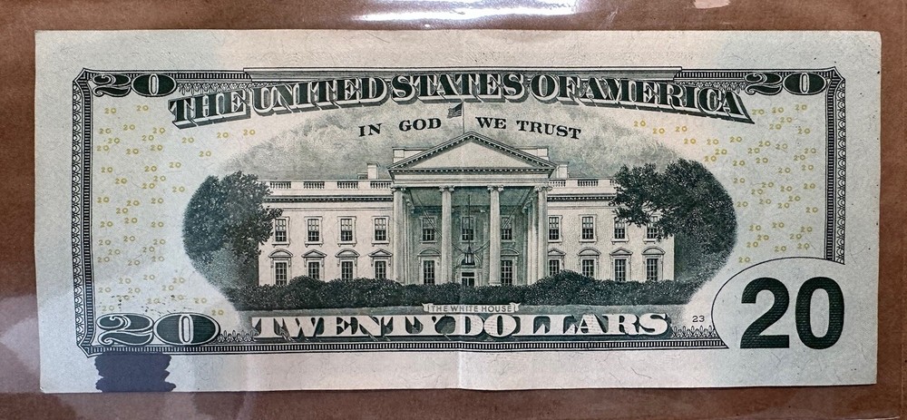 $20 BILL INK ERROR & HEAVY INK ERROR ON “6” ERROR RARE