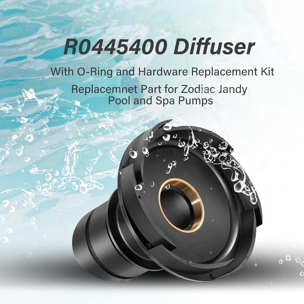 for Zodiac Jandy Pumps R0445400 Diffuser with O-Ring & Hardware Replacement Kit