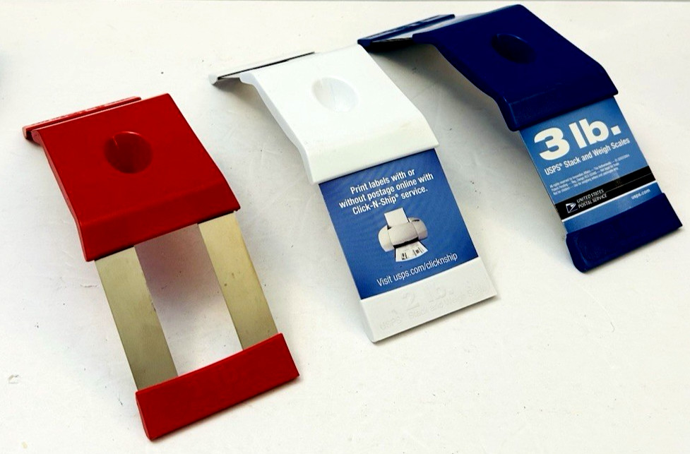 Vtg USPS Stack and Weigh Easy Shipping Scales Stackable 1 - 6 lbs