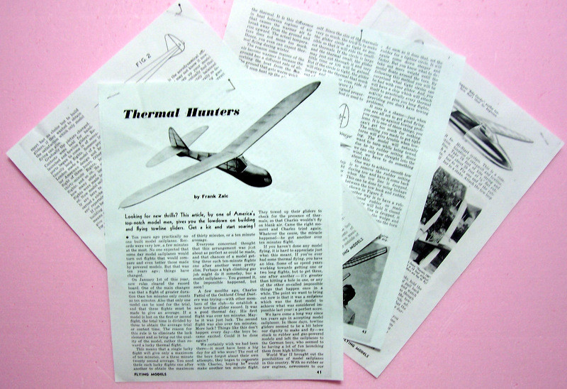 Ambroid JETSTREAM PLAN + Construction Article to Build 47" Tow-Line Glider Model