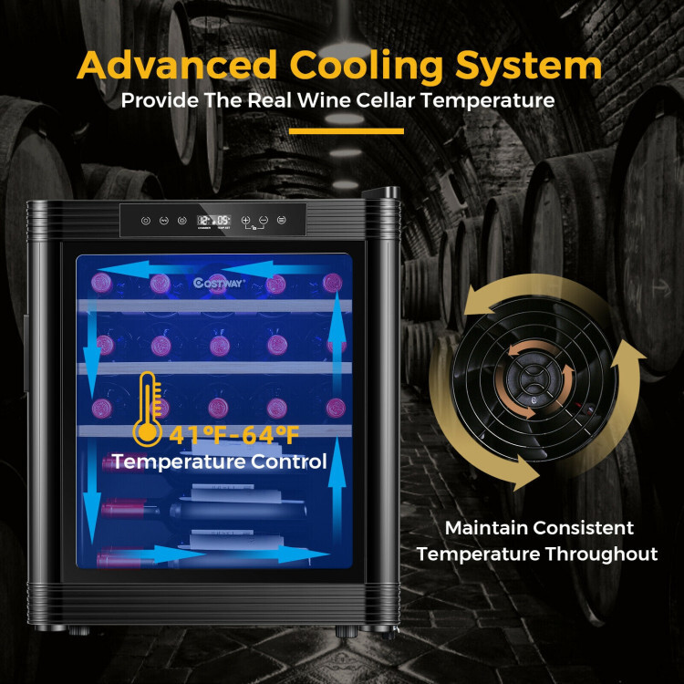 21 High-end Wine Cooler Fridge Bottle Compressor Mini Cellar Temperature Chiller
