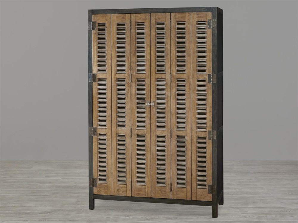 Elegant Bisque and Cobalt Black Libations Locker