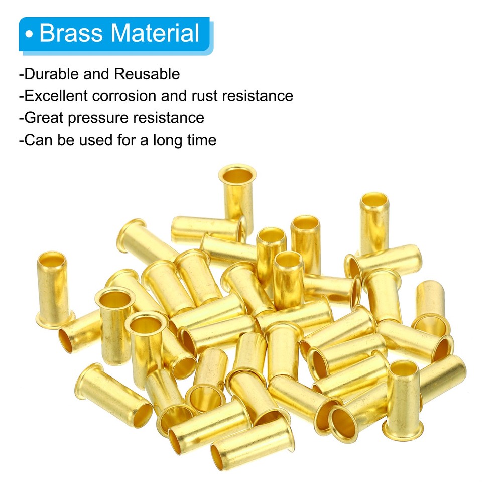 40Pcs Brass Compression Insert Compression Insert Tube Support for 5/16" OD Tube