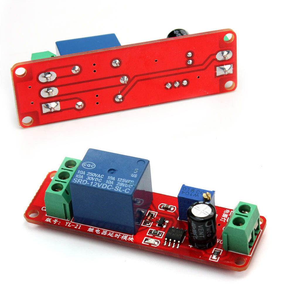 NE555 Delay Module shield Timer Switch DC 12V Adjustable 0 to 10 Second