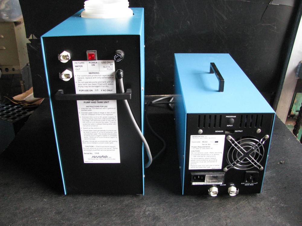 SENSORTEK PUMP/TANK & TS-4 CONTROLLER for MICROSCOPE HEATING/COOL THERMAL STAGE