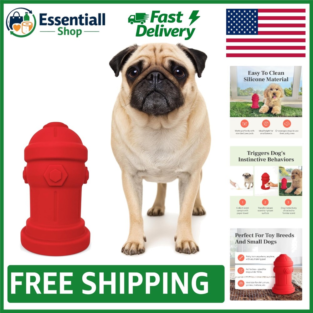Small Dog Fire Hydrant 4x7 Inches - Perfect Potty Training Solution for Pets