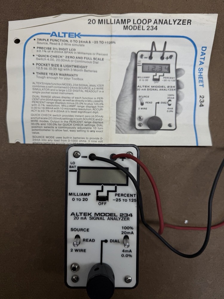 Alex Loop Analyzer Model No. 234
