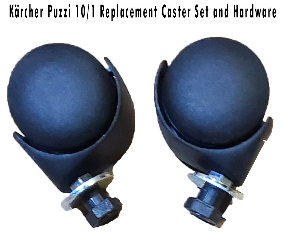 Karcher PUZZI 10/1 OEM Replacement Caster Set and Hardware
