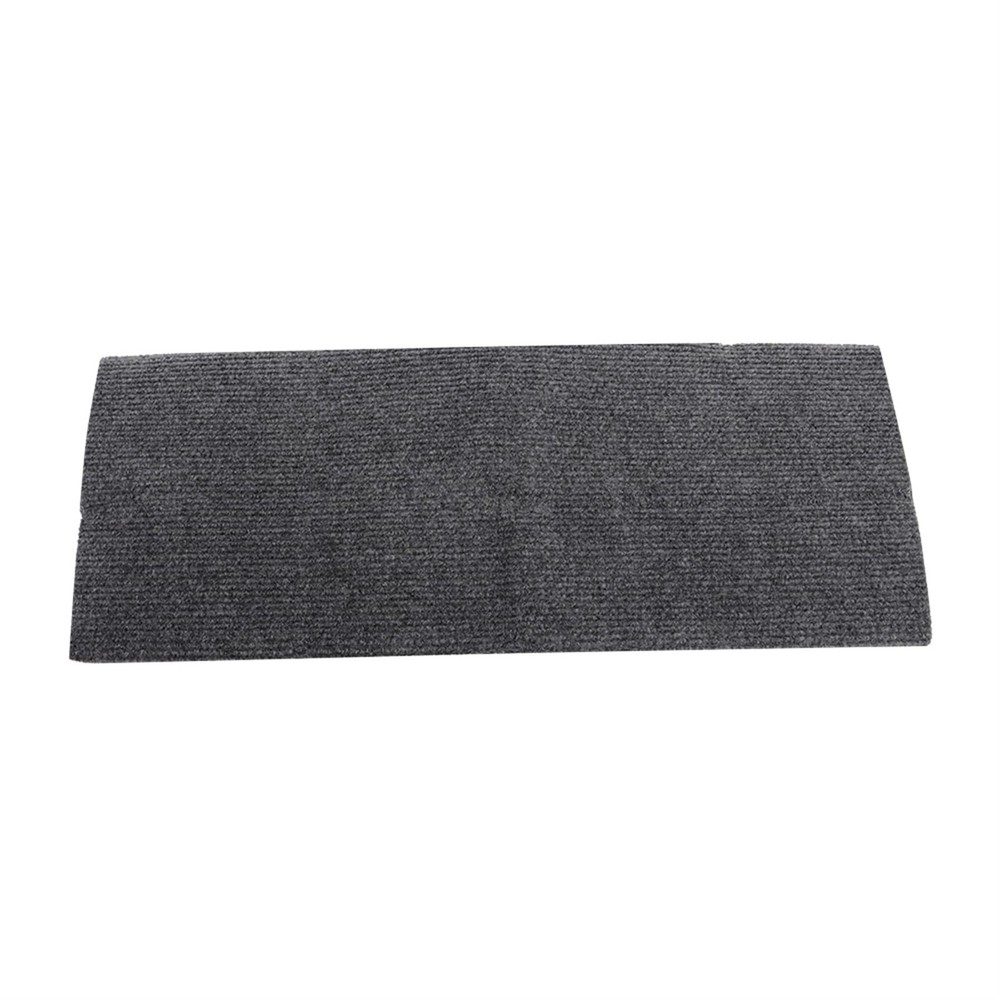 23 Inch Wide RV Step Covers 3 Pack Grey Radius Carpet with Spring Hooks