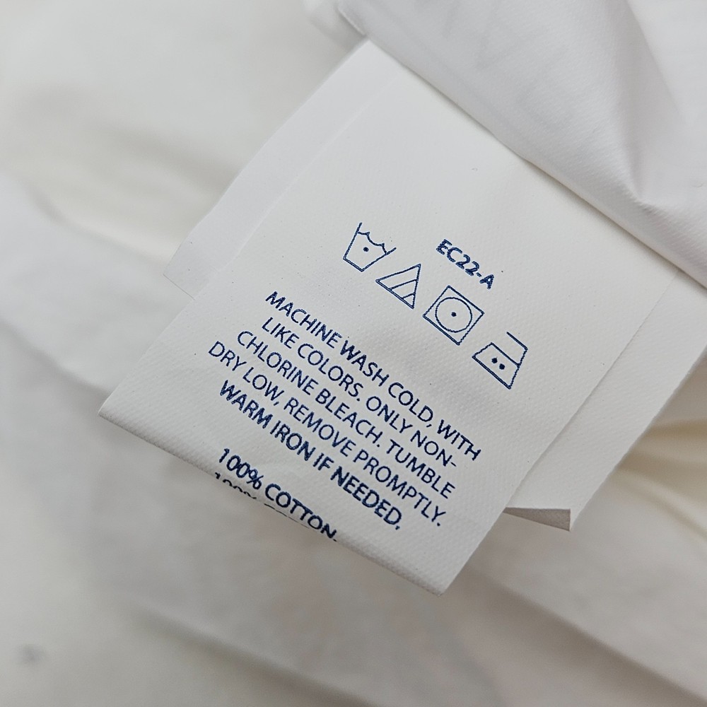 BROOKLINEN White Classic Percale Brooklittles Mini Crib Fitted Sheet
