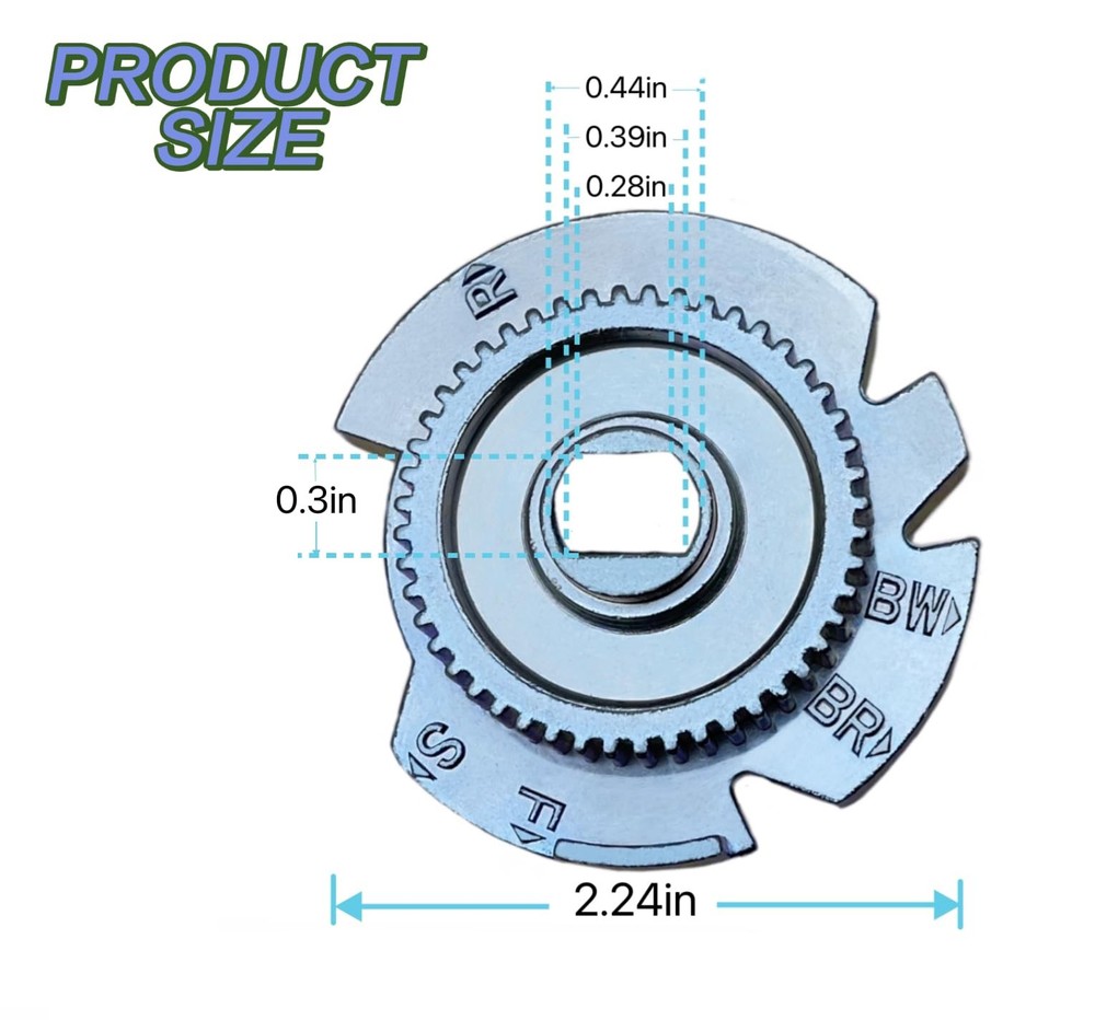 7284964 Water Softener Cam Gear High Flow Replacement Part Accessories