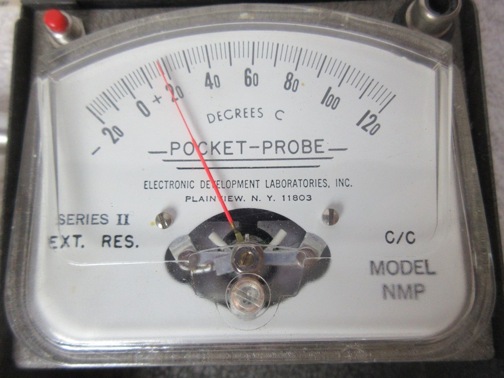 Pyrometer Pocket Probe, Electronic Development Laboratories Inc - Centigrade