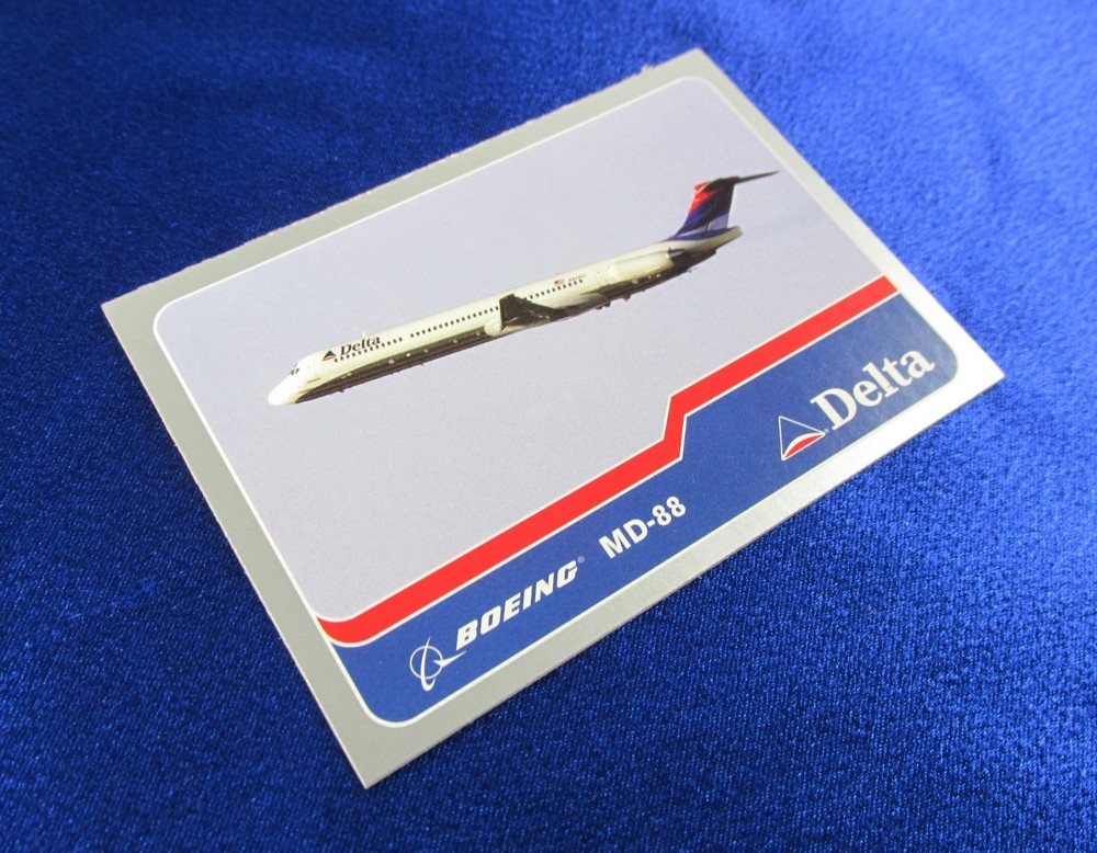 2003 Delta Airline Pilot Trading Card #2 Boeing MD-88