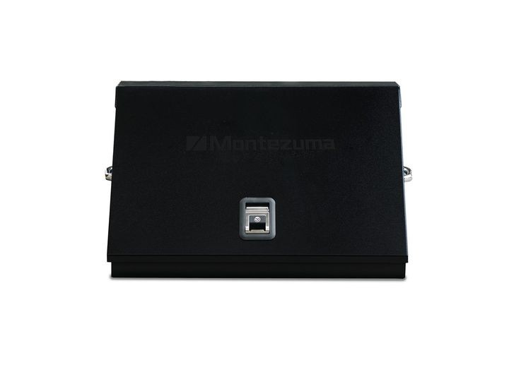 Montezuma ME300B 30" x 15" Triangle Toolbox, Steel, Black