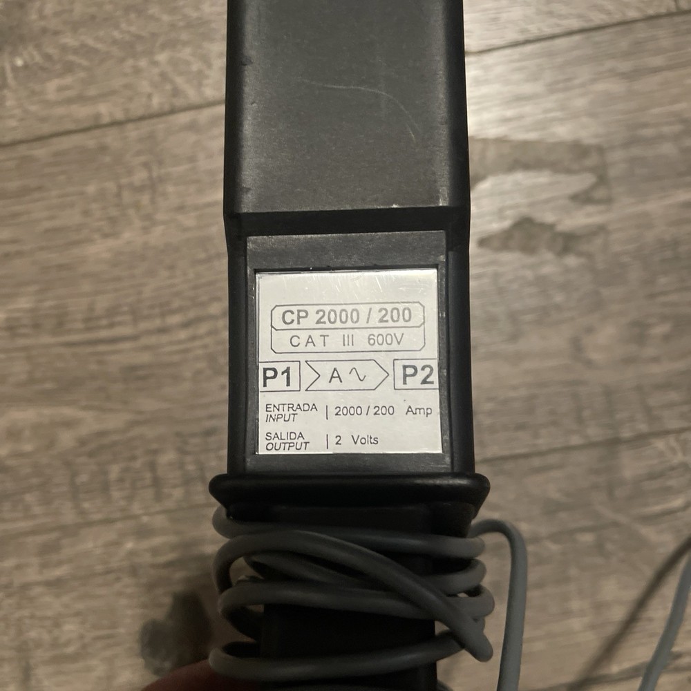 CP2000/200 600V CAT III Current Clamp Black