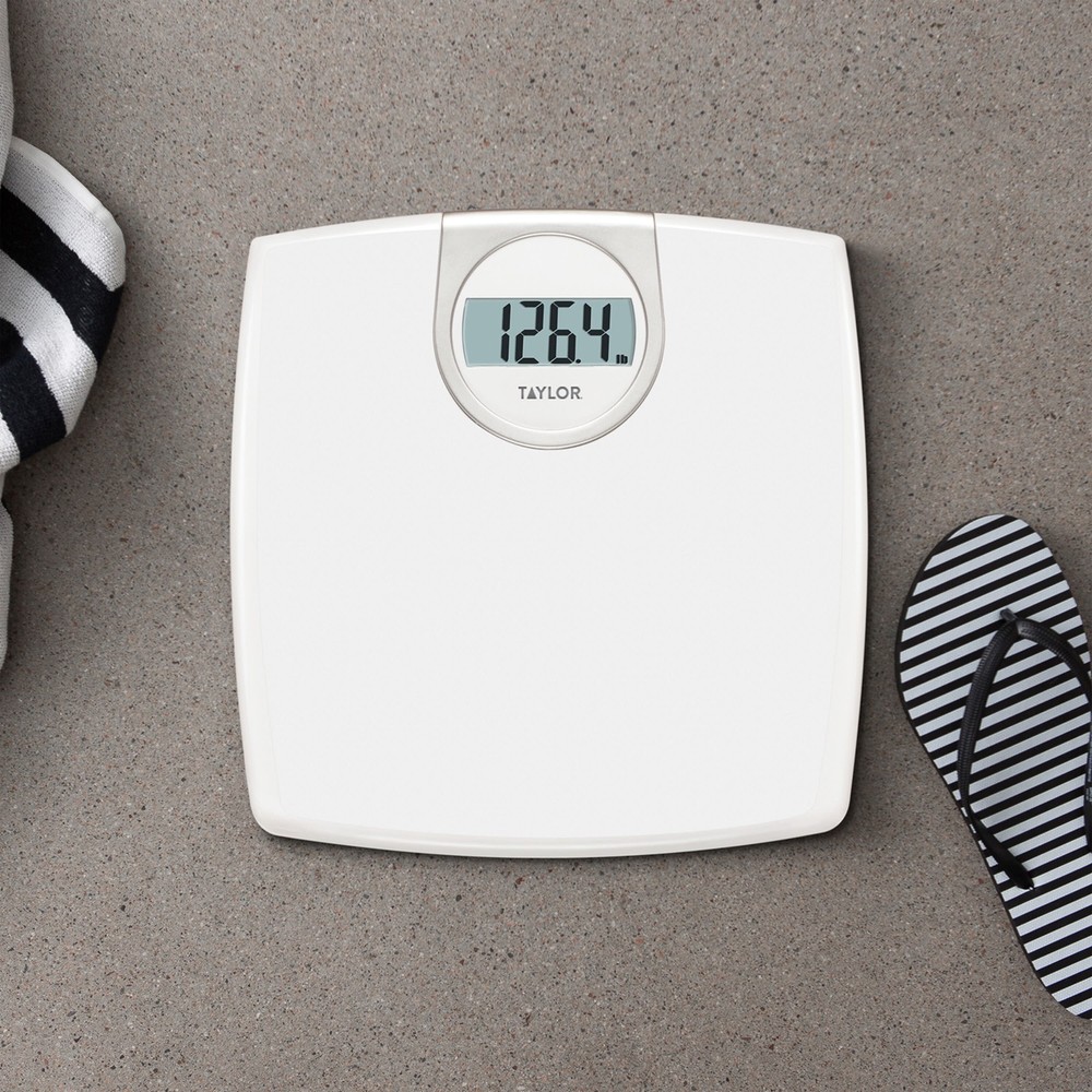 Taylor Digital Bathroom White Plastic Scale