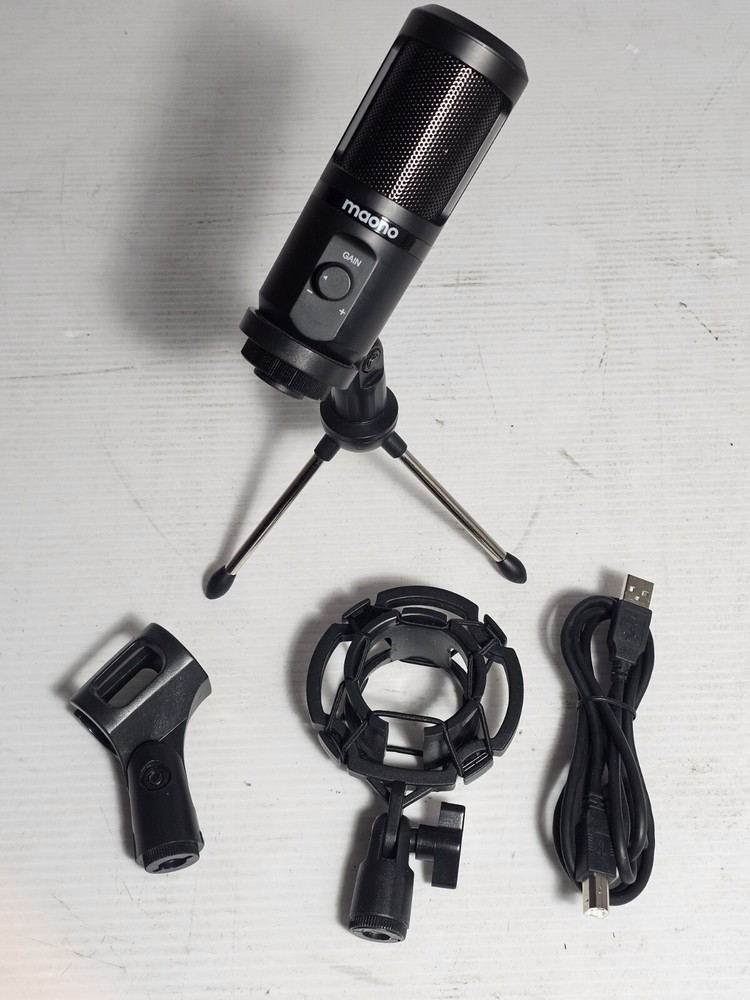 MAONO USB Microphone with 3 Mount & USB Cable ~ Podcast / Gaming