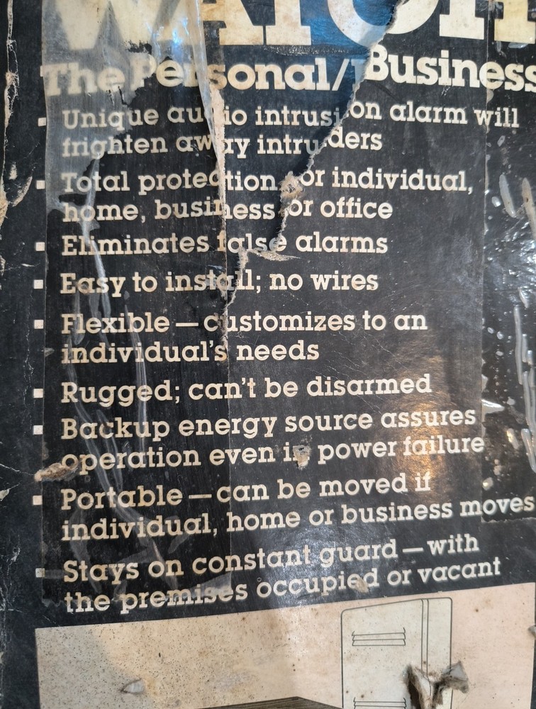 Watchman Security System Vintage